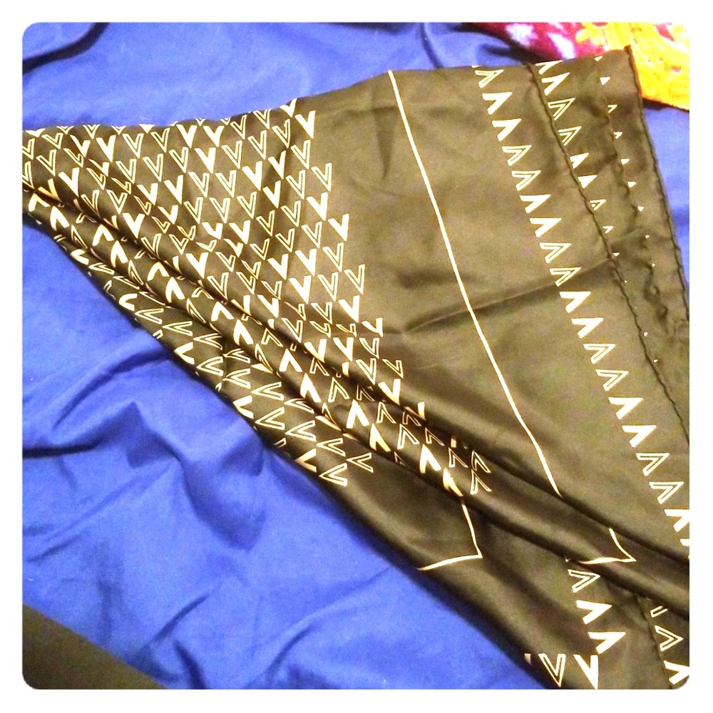Valentino black and gold scarf
